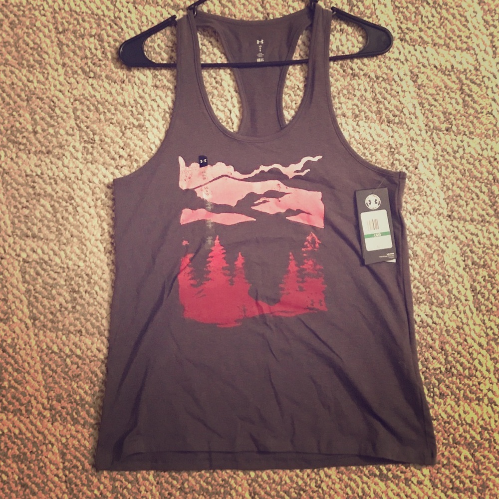 Under Armour dark grey muscle tee